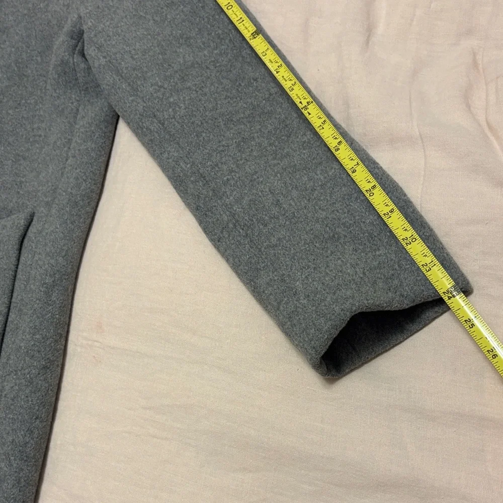 J. Crew Factory Gray Pea Coat - Picture 15 of 16